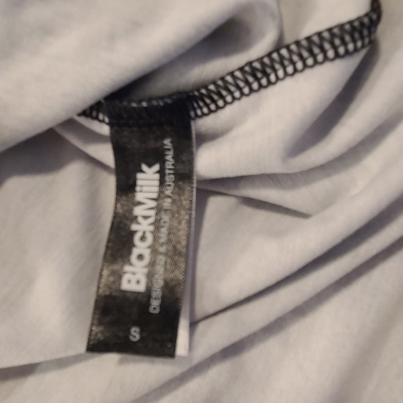 Blackmilk Tie Front Pentagram Skulls Tee, Black White, Small - Picture 5 of 5